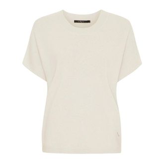 BTF-CPH Btfcph - Cashmere & Merino T-Shirt - Dames - Truien - Beige - Maat: L Kasjmier