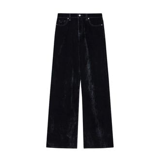 A|X Armani Exchange Wide Jeans, female, Black, Size: W25 Loose Jeans