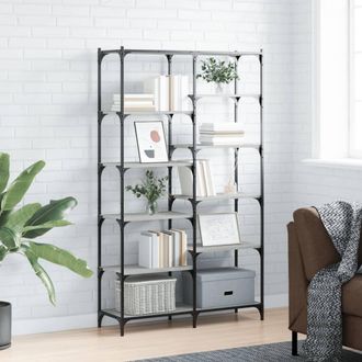 vidaXL Vidaxl - Estanter&iacute;a Hierro Y Madera Ingenier&iacute;a Gris Sonoma 100x32x170 Cm
