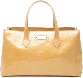 Louis Vuitton Pre-owned Wilshire PM - Dames - Vintage Handtas - Beige - ONE Size - Leer - Vintage