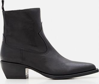 Golden Goose Black Debbie Leather Boots