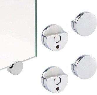 OEM Juego De Montaje De Espejo De 4 Piezas, Clip Para Espejo Redondo, Clip Para Cristal, Soporte De Montaje Para Pared De Cristal Sin Marco