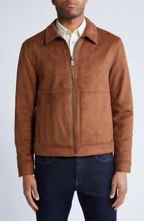 Hart Schaffner Marx Westwood Water Resistant Faux Suede Jacket in Caramel at Nordstrom, Size Xx-Large
