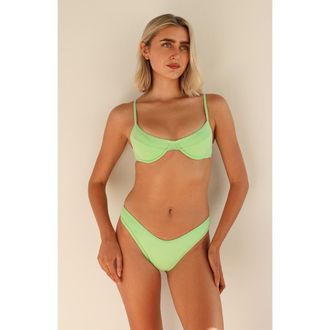 Dippin' Daisy's Swimwear West Coast Underwire Bikini Top in Mojito at Nordstrom, Size Medium