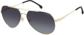 Carrera Sunglasses Aviator Full Rim, White Copper Gold Frame And Brown Gradient Lens Carrera3005/s0R1Aha
