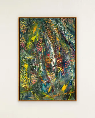 John-Richard Sun-Kissed Rainforest Original Painting by Jinlu