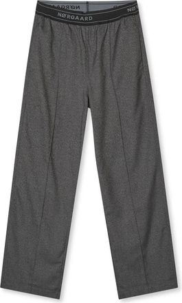 Mads Norgaard Broeken, Dames, Grijs, XL, Leer, Melange Harly Bukser