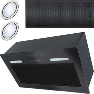 OEM Campana Extractora Bajo Mueble De 52 Cm, Color Negro, Bt-236