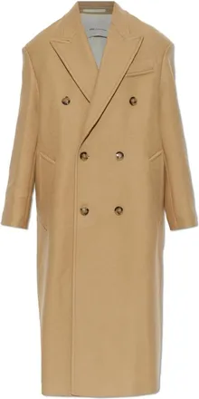 Ami Abrigo de Lana con una Abertura Central - Coats - Mujer - Beige - 2XS