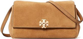 Tory Burch Charlie Suede Wallet on a Chain in Toffee at Nordstrom