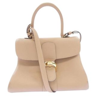 Delvaux Pre-owned Brillant MM Lederen Tas - Dames - Pre-owned - Beige - Maat: ONE Size Leer