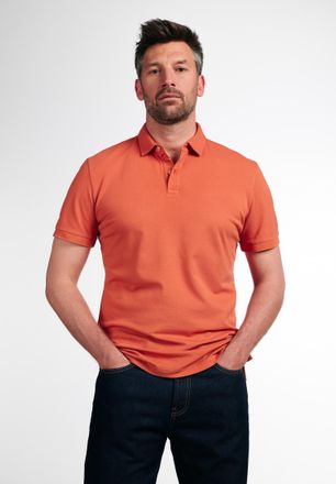 Eterna Poloshirt ETERNA MODERN FIT, Herren, Gr. S, orange, Piqu&eacute;, 100% Baumwolle, tailliert, Shirts Poloshirt