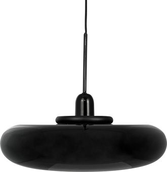 Dyberg Larsen L&aacute;mpara Colgante Dyberg Larsen Planet Negro Metal Madera Moderno