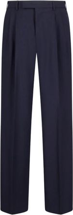Pantaloni Torino Wijde broek - Heren - Wijde Broeken - Zwart - L - Wol - Broeken