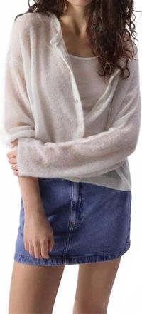 American Vintage Womens Bodyrow Cardigan In Polaire Chine