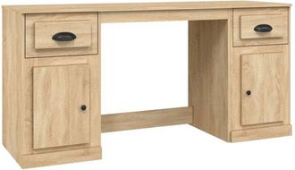 vidaXL Vidaxl - idaXL Escritorio con armario contrachapada roble Sonoma