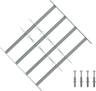 vidaXL Reja De Seguridad Para Ventanas Con 4 Barras Transversales Vidaxl