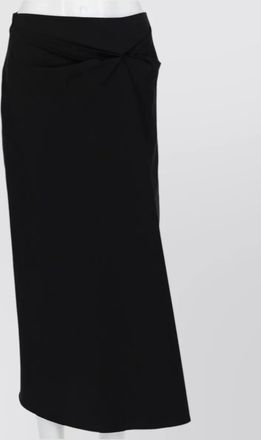 Max Mara cotton satin asymmetric skirt