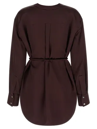 Tory Burch Viscose Satin Blouse - Burgundy