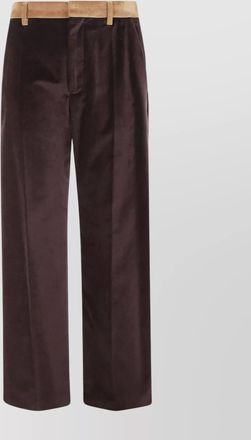 Marni velvet trousers with pockets and loops