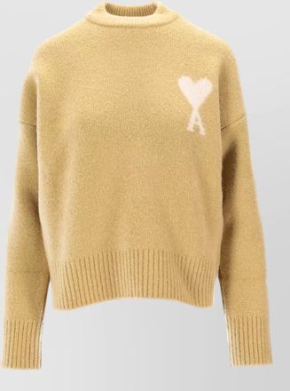 Ami alpaca wool crew-neck jumper