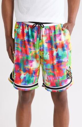 Cult of Individuality Mesh Drawstring Shorts in Red Multi at Nordstrom Rack, Size Large