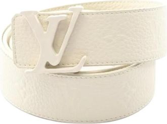 Louis Vuitton Pre-owned Belts, male, White, Size: ONE SIZE Pre-owned Vintage Canvas Belt