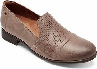 Rockport Womens Crosbie Slip On Shoes In Taupe