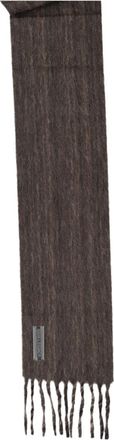 Our Legacy Brown Textured Twisted Fringes Alpaca-Blend Scarf