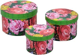 Vacchetti Caja Redonda De Ecopiel 1-3 Multicolor Cm&oslash;27h17,5