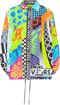 Versace 2020 Runway Pop Temple Shirt Jacket