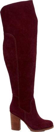 Kelsi Dagger Logan Garnet Wide Calf Boot Maroon LOGAN-MAROON Womens