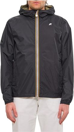 K-Way Double Jacket - Heren - Regenjassen - Zwart - M - Nylon - Jassen