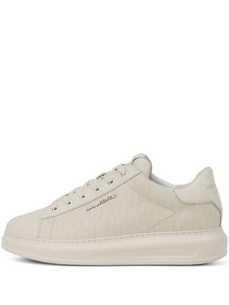 Karl Lagerfeld Kapri monogram embossed sneakers - men - Calf Leather/Polyurethane/Polyurethane/Polyester/Polyethylene vinyl acetate (PEVA) - 40