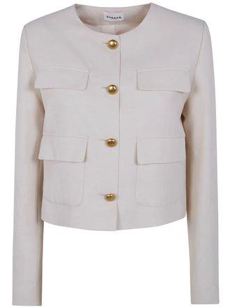 P.A.R.O.S.H. P. A.R. O.S. H. Raisa26 Viscose Linen Jacket