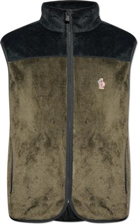 Moncler Polartec Down Vest - Heren - Bodywarmers - Groen - L - Leer - Jassen