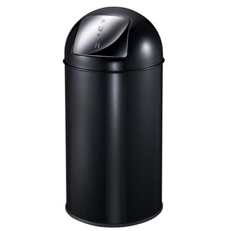 EKO Cubo De Basura Con Tapa A Presi&oacute;n 40 L Negro Eko