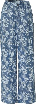 Toni Dames, Broeken, Blauw, Maat: XL Leer