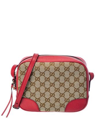 Gucci Gg Canvas & Leather Crossbody