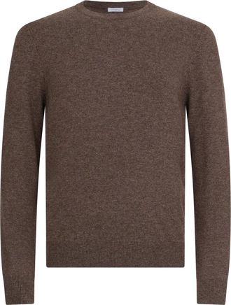 Malo Cashmere trui met ronde hals - Heren - Cashmere truien - Bruin - 2XL - Truien & Vesten