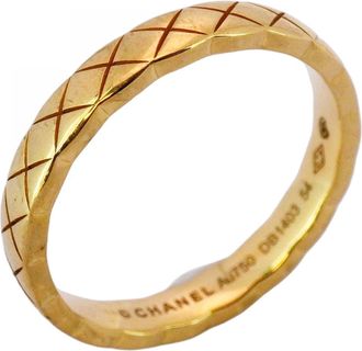 Chanel yellow gold (18K) Band Ring (Pre-Owned)
