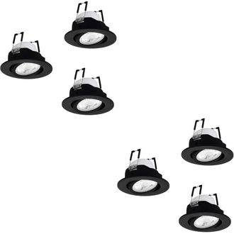 Loops 2 PACK Sleek Black Ceiling Spotlight for Indoor Space - Home Lighting