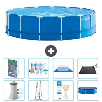 Intex Piscina Con Estructura Redonda - 457x122 Cm - 9-piezas S632