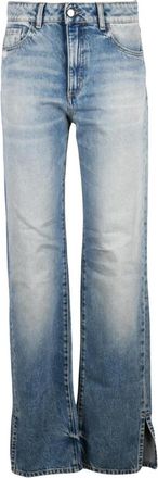 Icon Denim Los Angeles Jodie Straight Jeans - Dames - Regular Fit Jeans - Blauw - W25 - Katoen - Jeans