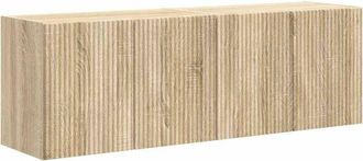 vidaXL TV Wall Cabinet Wall-mounted 2 pcs Sonoma Oak 59.5 x 31 x 40 cm vidaXL