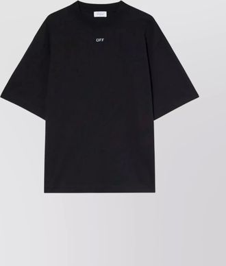 Off-white graphic print crew neck short sleeve top