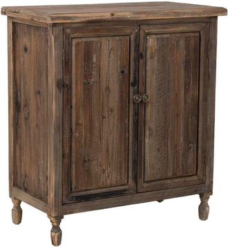 Wanderlust Deco Recibidor De Madera Con 2 Puertas 75x38x82h Cm