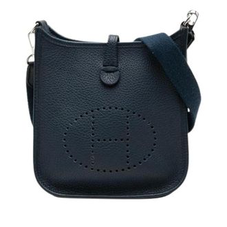 Herm&egrave;s Pre-owned Canvas shoulder-bags - Dames - Pre-owned - Blauw - Maat: ONE Size