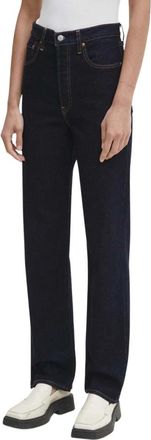 Levi's Ribcage Jeans met volledige lengte - Dames - Regular Fit Jeans - Blauw - W28 L34 - Denim - Jeans