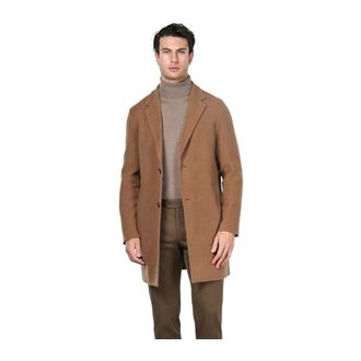 Mason's West Coast Wool Coat with Prince of Wales Pattern - Coats - Hombre - Marr&oacute;n - 3XL